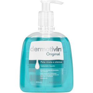 Sabonete Líquido Facial Dermotivin Original Pele Oleosa Mista 300Ml