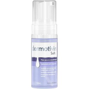 Dermotivin Espuma De Limpeza Facial Pele Seca Ou Sensibilizada Soft 130ml