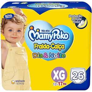 Fralda Mamypoko Calca Dia/noite Jumbo 26/XG