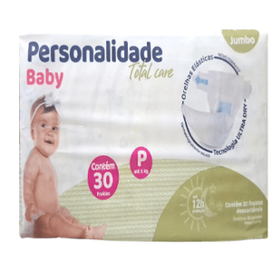 Fralda Personalidade Baby Total Care Jumbo P C/30