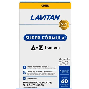 Lavitan Super Formula Homem Com 60 Comprimidos
