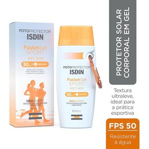 Protetor Solar Isdin Fotoprotector Fusion Gel Sport Wet Skin FPS 50 89,5g