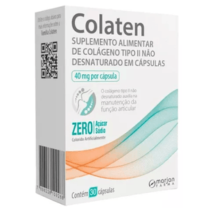 Colaten 40mg 30 Cápsulas Gelatinosas