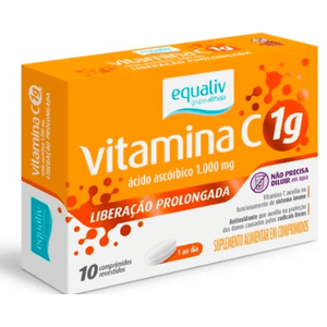 Vitamina C 1G Com 10 Comprimidos Liberação Prolongada Equaliv