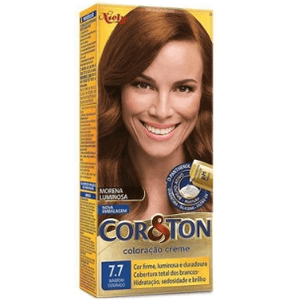 Tintura Cor & Ton Kit Medio Marrom Dourado 7.7