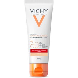 Protetor Solar Facial Pigment Control FPS 60 Vichy Capital Soleil Cor 1.0 40g