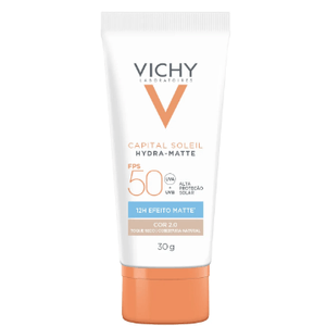 Vichy Capital Soleil 2.0 30g FPS 50  Protetor Solar Facial Creme Antioliosidade FPS 50