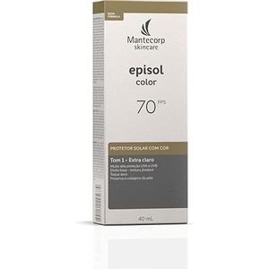 Protetor solar episol color tom 1 extra claro fps 70 40ml