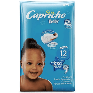 Fralda Capricho Baby Jumbinho XXG - 12 Unidades