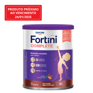 Fortini Complete Danone Chocolate 3 a 10 anos 800g