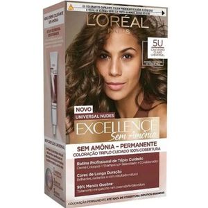 Tinta Imédia Excellence L'Oréal Paris Sem Amônia - 5U Castanho Claro Universal