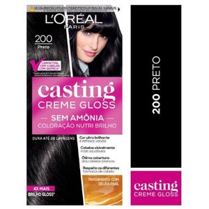 Tinta Casting Creme Gloss L’Oréal Paris - 200 Preto