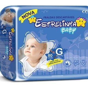FRALDA ESTRELINHA HIPER G COM 80 FRALDAS