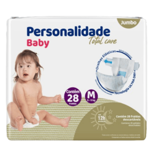 Fralda Personalalidade Baby Total Care Jumbo M C/28