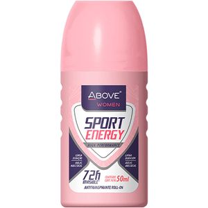 Desodorante Antitranspirante Roll-On Above Women Sport Energy 72h Sem Álcool 50ml