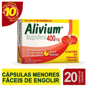 Alivium Ibuprofeno 400mg 20 cápsulas