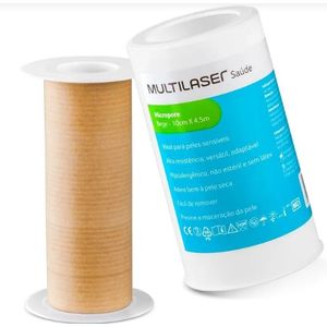 2 Micropore Fita Curativo 10 x 4,5 cm Bege Multilaser