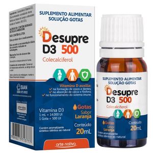 Desupre D3 500UI 20ML Sabor Laranja Arte Nativa