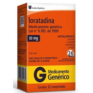 Loratadina 10MG 12S Uniao Quimica