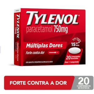 Tylenol 750Mg Com 20 Comprimidos