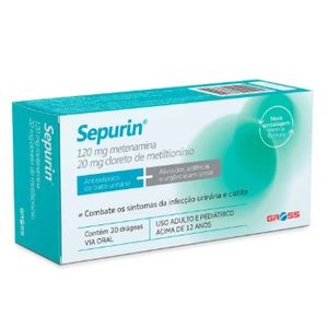 Sepurin 120Mg+20Mg Com 20 comprimidos