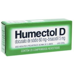 Humectol D 5Mg/60Mg Com 20 Comprimidos