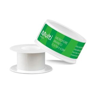 Micropore Fita Curativo 2,5cm x 4,5cm Multi Saúde Multilaser