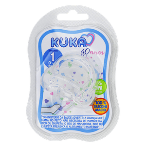 Chupeta Kuka Soft  Bico Ortodontica Silicone Tam 01