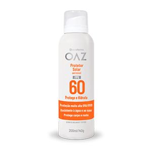 Protetor Solar OAZ Rosto e Corpo FPS 60 Aerossol 200ml
