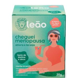 Leão Cheguei Menopausa Chá de Amora e Laranja 10 sachês