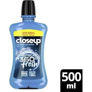 Enxaguante Bucal Closeup Protecao 360 Fresh Ice 500Ml