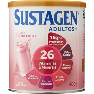 Sustagen  Adultos+ Sabor Morango Lata 400g
