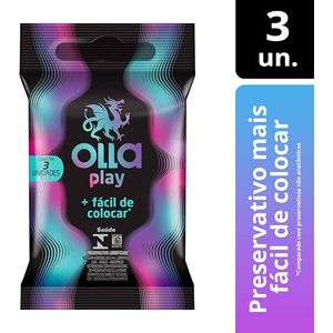 Preservativo Olla Play com 3 Unidades