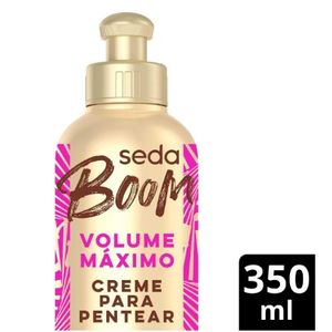Creme de Pentear Cabelo Cacheado Seda Boom Pro Curvatura Volume Máximo 350ml