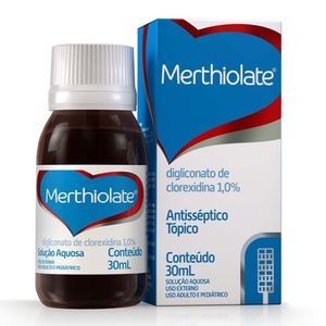 Antisséptico Merthiolate Líquido Para Curativos 30Ml