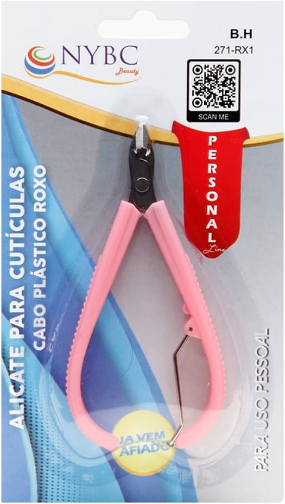 Alicate-Cuticula-Nybc-Cabo-Plastico-Rosa