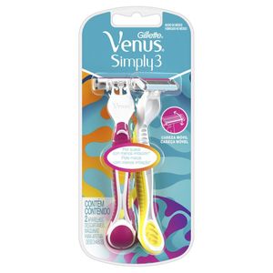 Aparelho De Depilação Gillette Venus Simply Com 2 Unidades