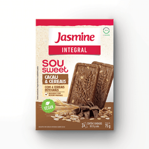 Biscoito Jasmine Integral Cacau E Cereais 75G