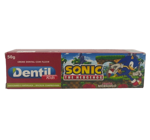 Creme-Dental-Dentil-Kids-Sonic-Morango-50G