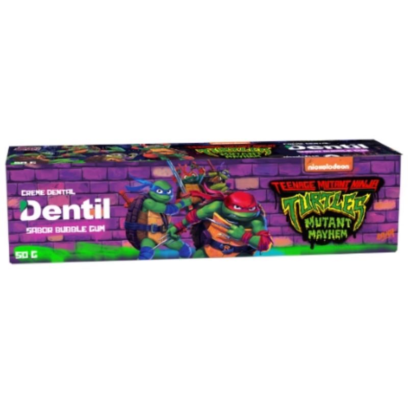 Creme-Dental-Dentil-Kids-Tartarugas-Ninja-Bubble-Gum-50G