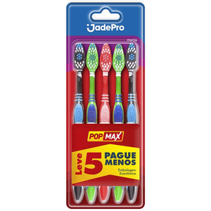 Escova Dental J.Frog Popmax Black Mac 5 Unidades