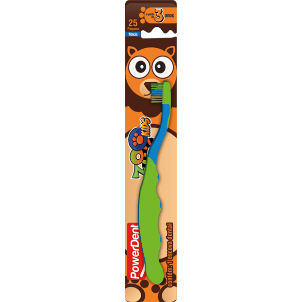 Escova-Dental-Powerdent-Zoo-Kids-Macia