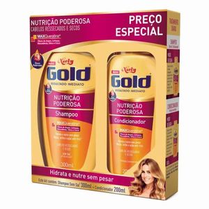 Kit Niely Gold Nutricao Magica Shampoo 275Ml+Condicionador 175Ml