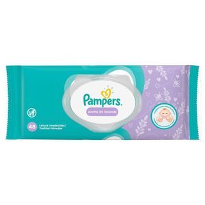 Lenço Umedecido Pampers Lavanda Com 48 Unidades