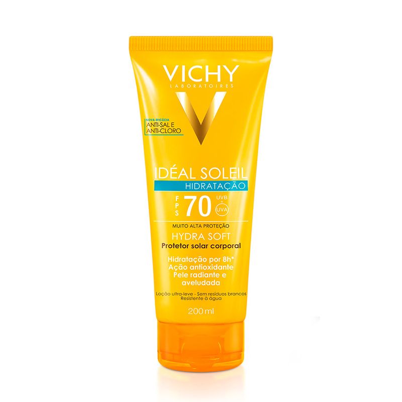 Protetor-Solar-Vichy-Ideal-Soleil-Hydrasoft-FPS70-200ml