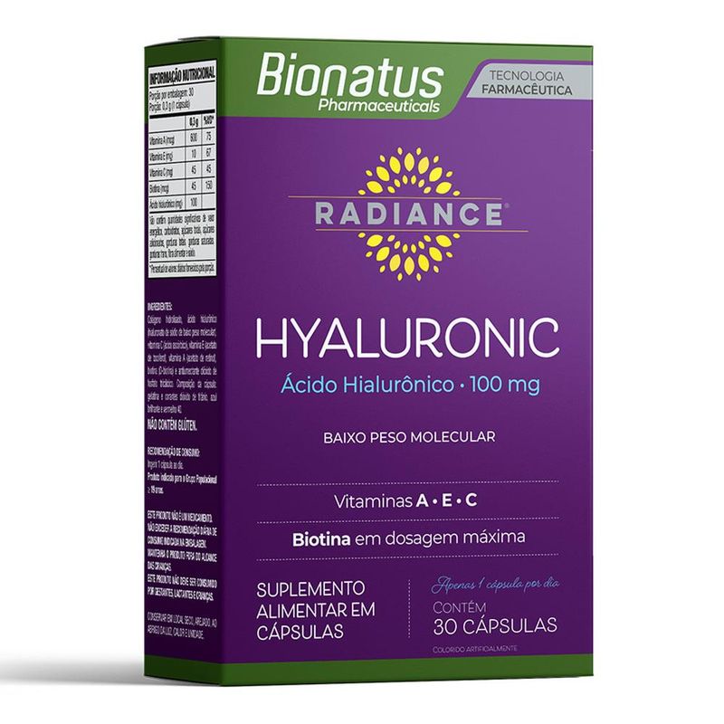 Radiance-Hyaluronic-Bionatus-com-30-Comprimidos-