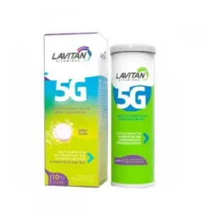 Lavitan Efervescentes 5G Limao com 10 Comprimidos