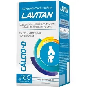 Lavitan Calcio Calcium+Vit D3 600mg com 60 Comprimidos