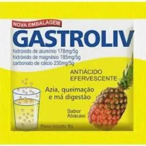 Gastroliv Antiácido Efervescente em Pó Sabor Abacaxi Sachê 5g