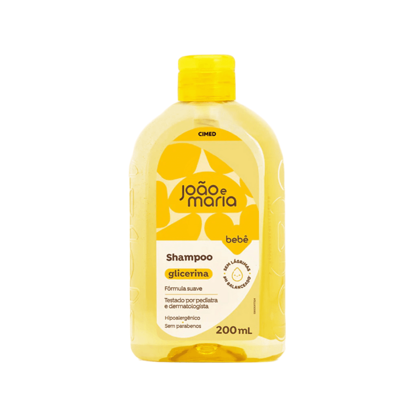 SHAMPOO BEBE DE GLICERINA JOAO E MARIA FRASCO 200ML